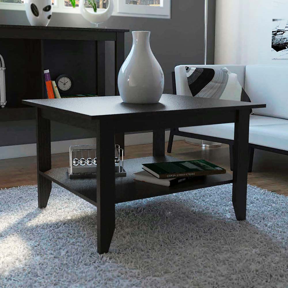 Mesa de centro Essential Negro Amaderado Tuhome
