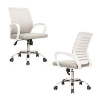 Set X 2 Silla De Escritorio Dex Gris Bonno