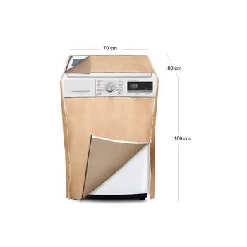 Protector-lavadora-o-secadora-Universal-con-cierre-Extra-grande-Color-Tabaco