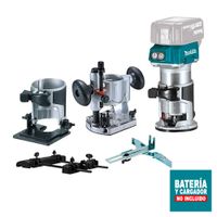 Recortadora Inalámbrica Makita BL LXT 18V 1/4"" 3/8"" 3 Bases DRT50ZJX9 sin Batería ni Cargador