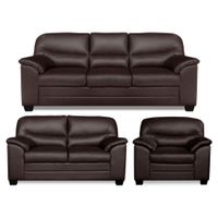 Juego de Sala Claudet 3-2-1 Cuerpos - Sala Claudet 3-2-1 Marron