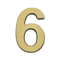 Número 6 de bronce