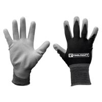 Guantes de Tela y Carnaza tipo Payaso - Toolcraft TC0830