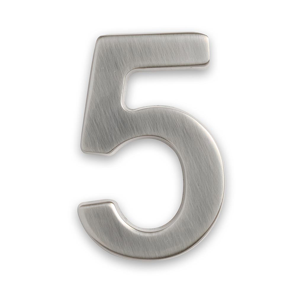 Número 5 en níquel mate