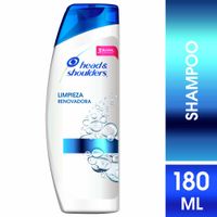 Shampoo HEAD & SHOULDERS Limpieza Renovadora Frasco 180ml