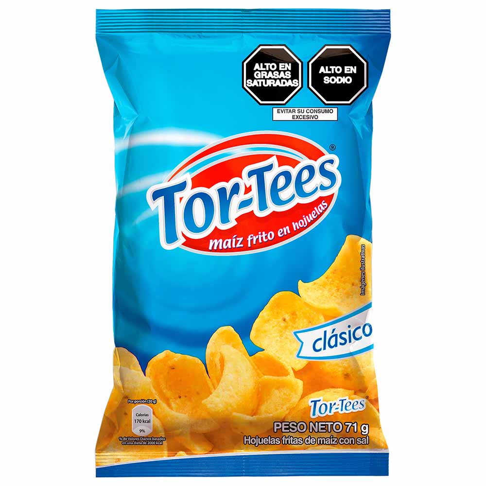 Piqueos TORTEES con Sal Bolsa 71g