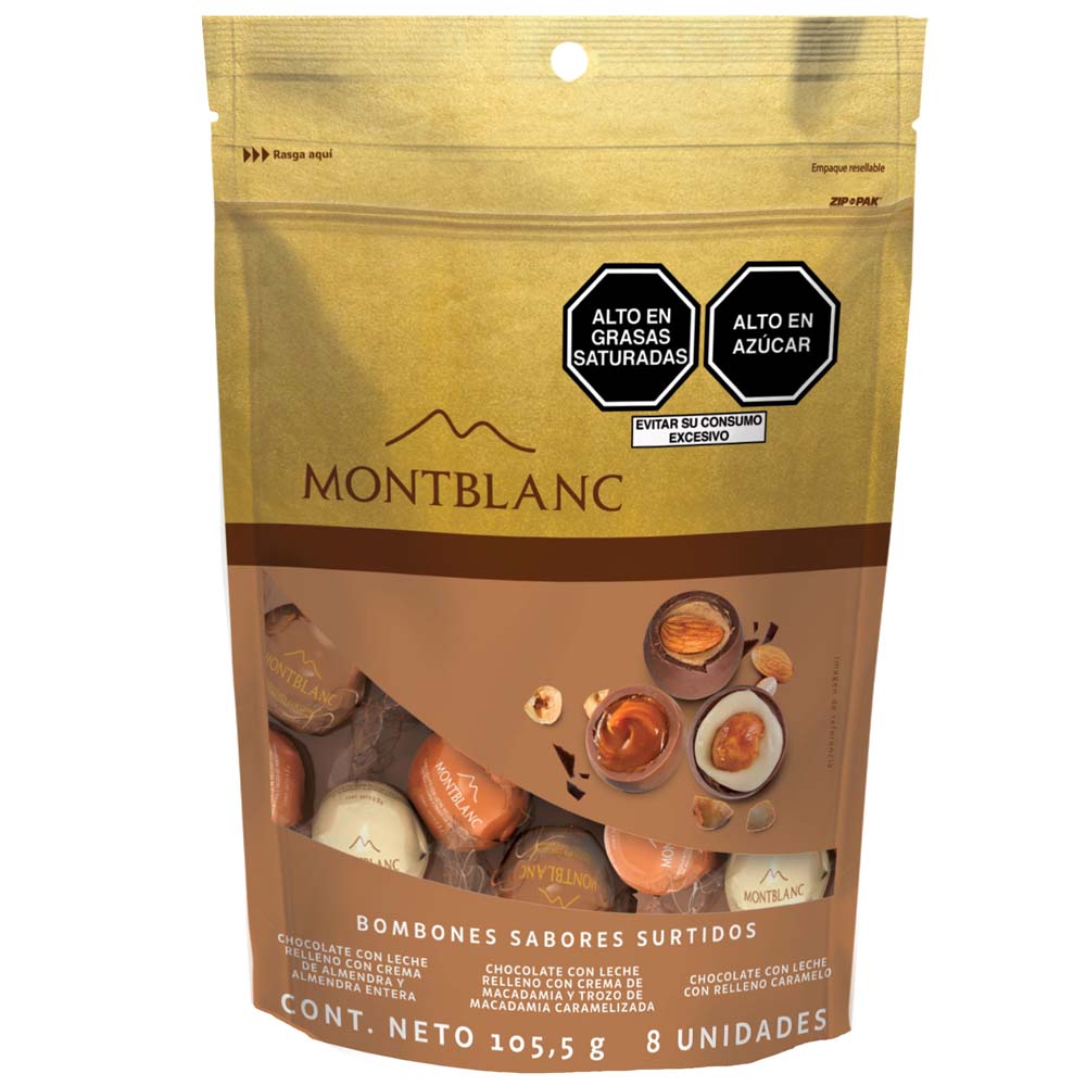 Bombones de Chocolate MONTBLANC Surtido Caja 8un