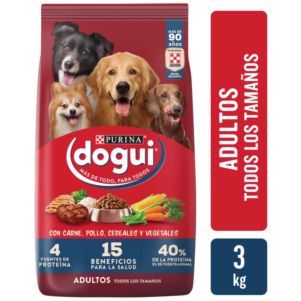 Comida para Perros DOGUI Adulto Bolsa 3Kg