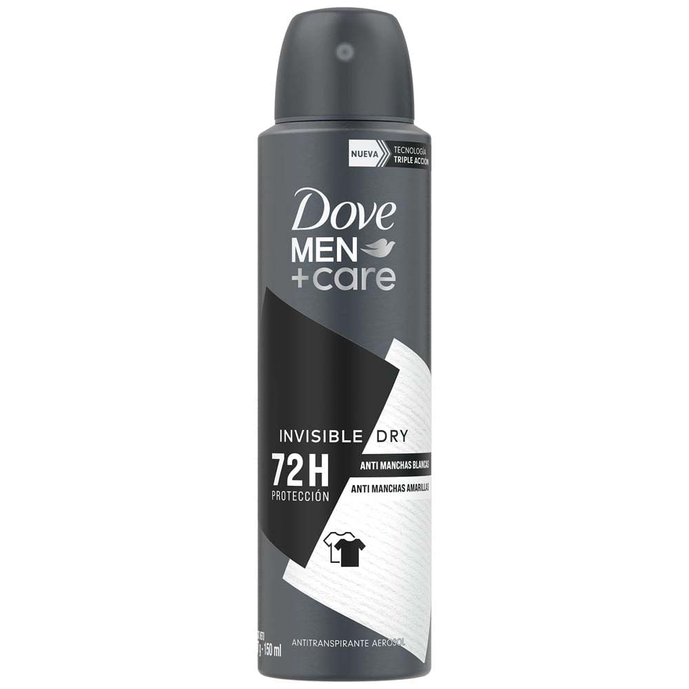 Desodorante en Aerosol DOVE Men Invisible Dry Frasco 150ml