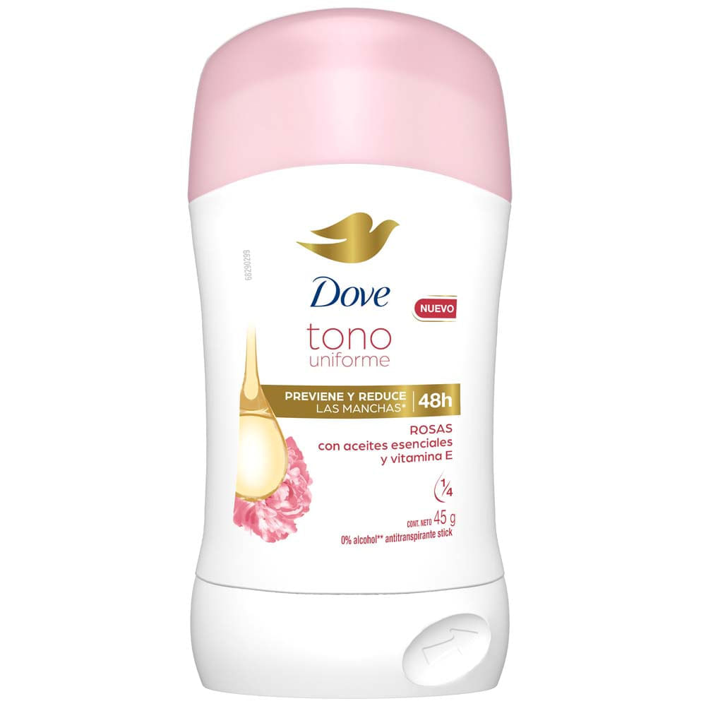 Desodorante en Barra para Mujer DOVE Stick Calm Touch Frasco 45g