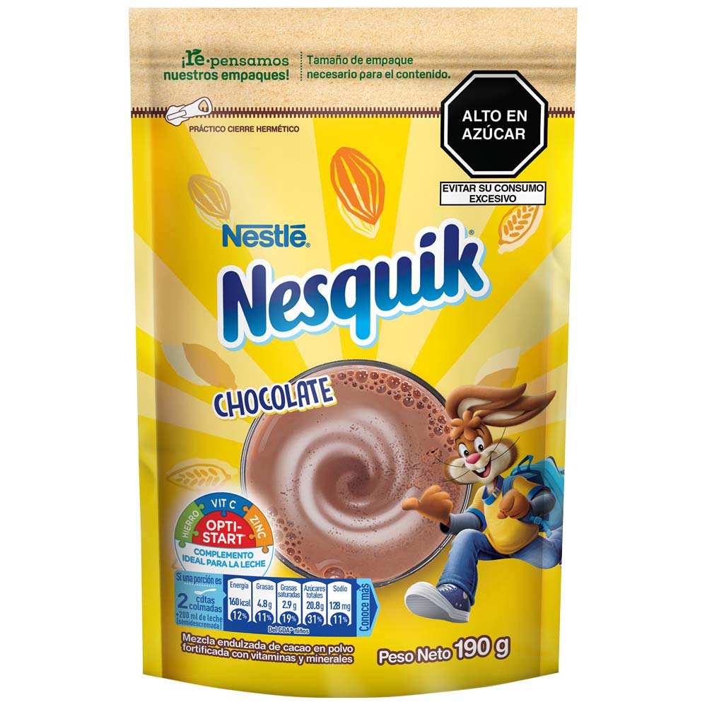 Fortificante NESQUIK Chocolate Doypack 190g
