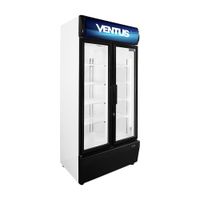 Visi cooler 2 puertas Vc-600l 600 litros Negro