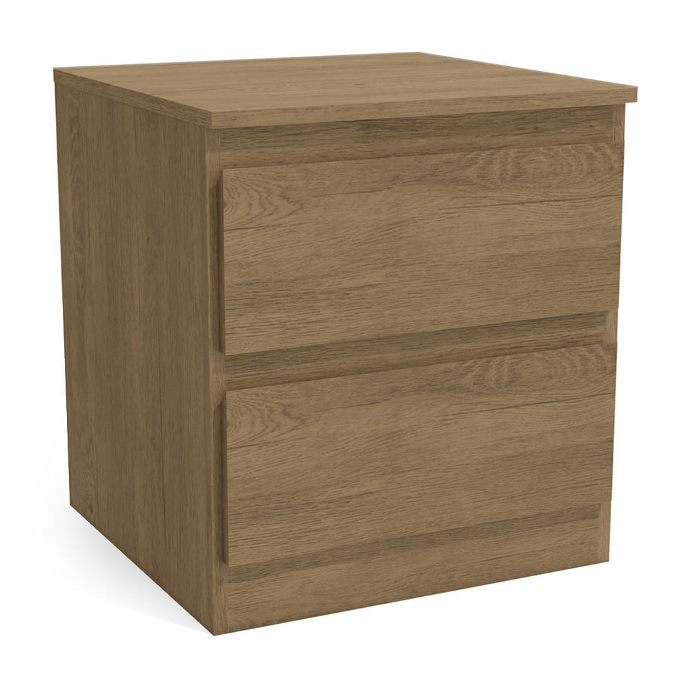 Velador Viena 2 cajones sin tirador Maple