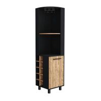 bar esquinero Kaia negro madera