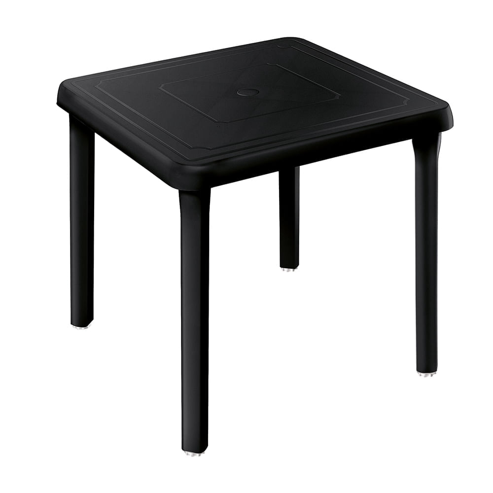 Mesa cuadrada Negra