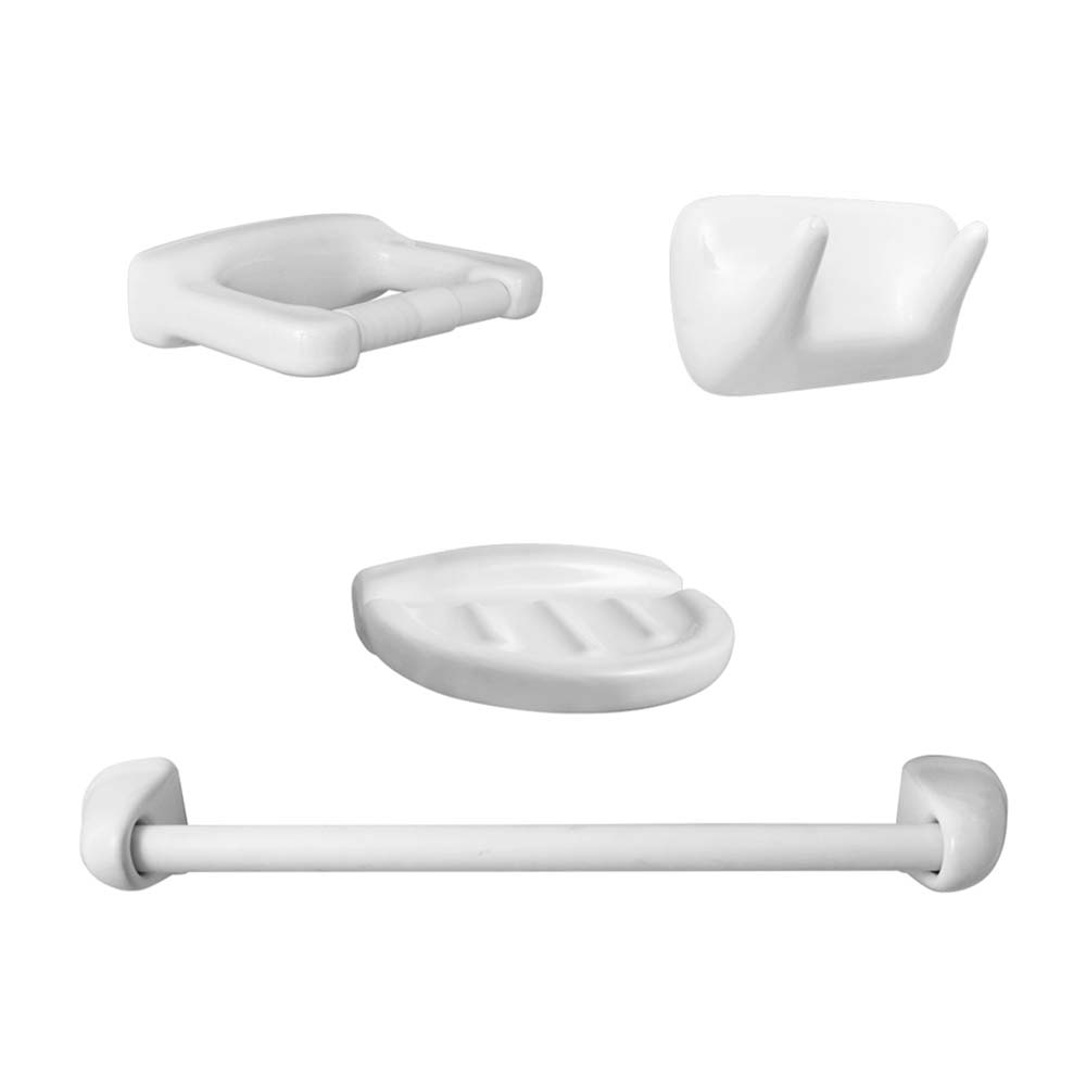 Set de baño x 4 piezas Italgrif Cera Bl