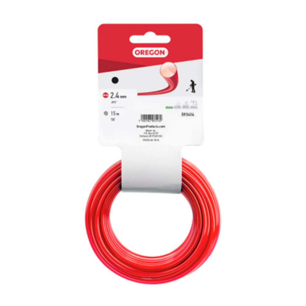 Nylon OTL Redondo Rojo 2.4mm 15m