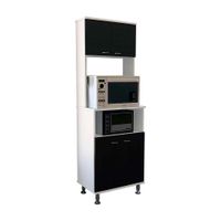 Mueble Alacena de Cocina Kitchen 54cm Melamina Blanco/Wengue Tuhome