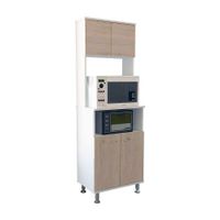 Mueble Alacena de Cocina Kitchen 54cm Melamina Blanco/Rovere Tuhome