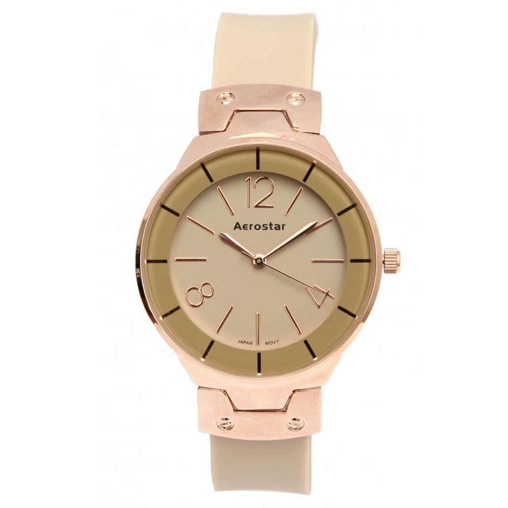 Reloj Mujer 66333 Dorado Crema