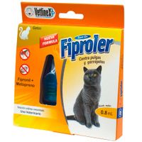 Pipeta Antipulgas y Garrapatas par Gatos VETLINEX Marrón Claro Caja 0.8ml