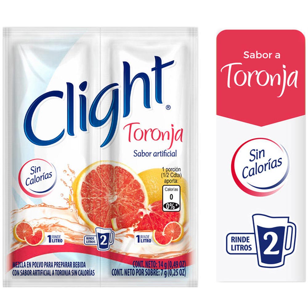 Refresco CLIGHT Toronja con Splenda Sobre 14g