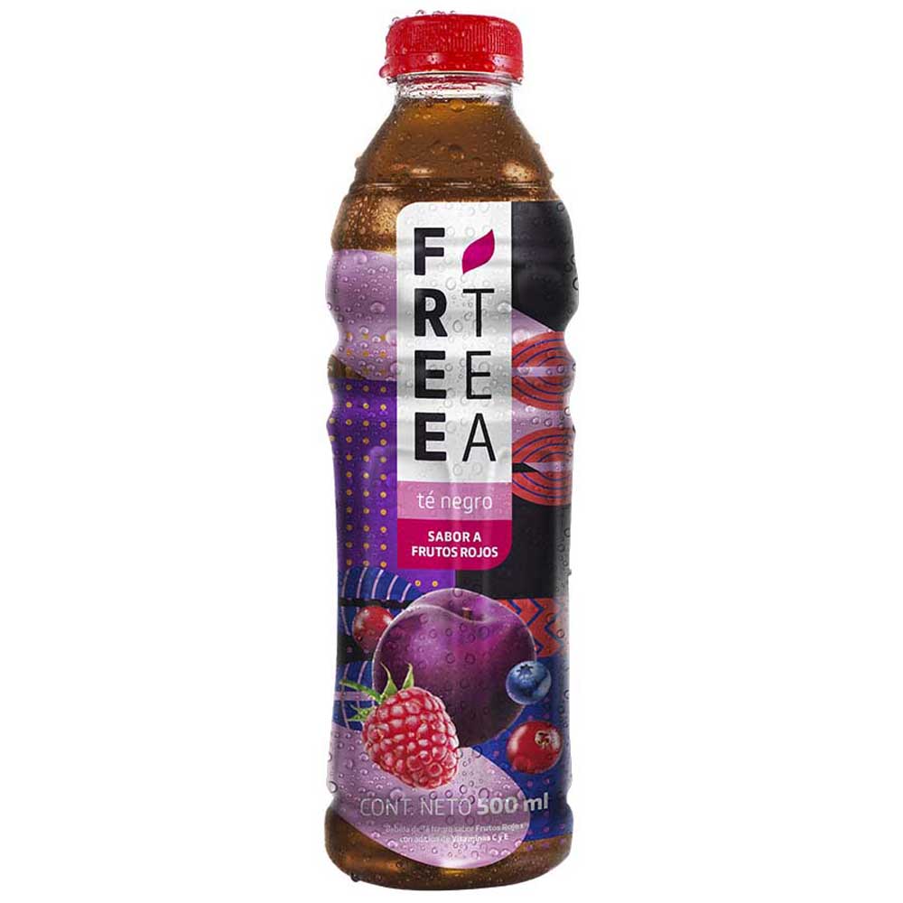Té Negro FREE TEA Frutos Rojos Botella 500ml
