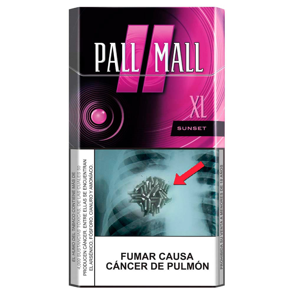 Cigarros PALL MALL XL Sunset Caja 20un
