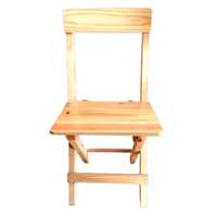 Silla Plegable De Madera Pino