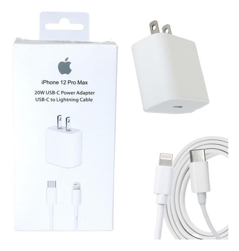 Cargador 20W Apple - Calidad A1 - Blanco