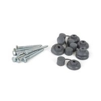 Kit Tornillo Tirafondo 1/4""x21/2"" + Capuchón gris x 8 unidades