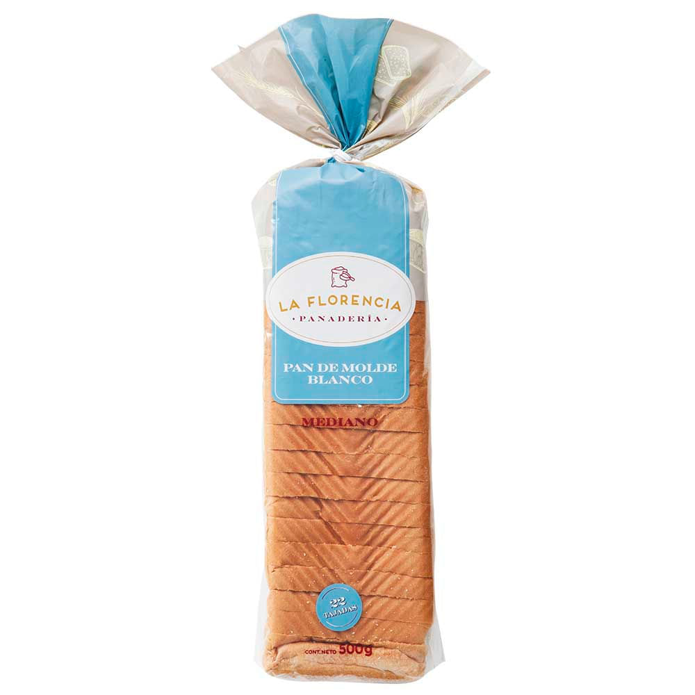 Pan de Molde Blanco LA FLORENCIA Bolsa 500g