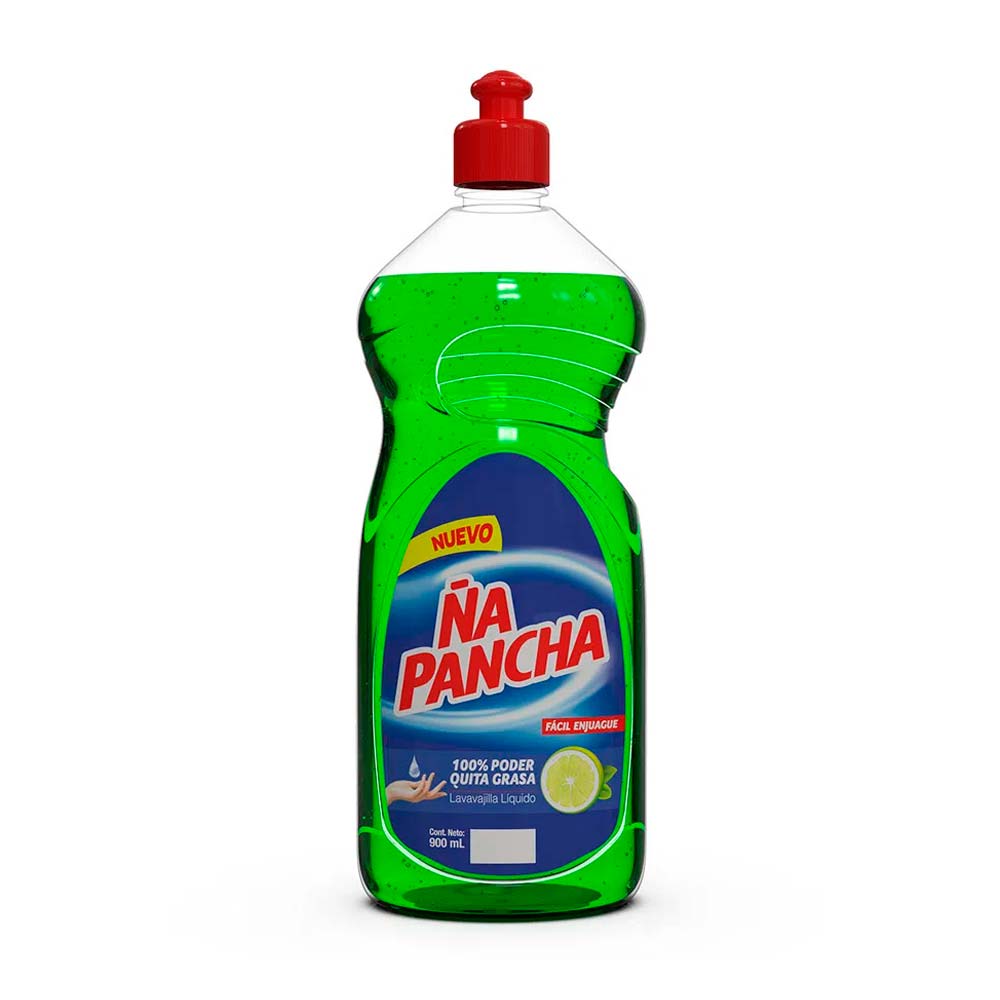 Lavavajilla líquida Ña Pancha Limón 900ml