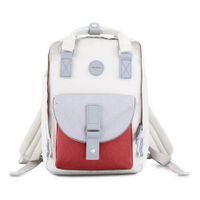 Mochila escolar o de viaje porta Laptop H201-7 Blanco y Rojo