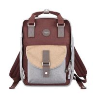 Mochila escolar o de viaje porta Laptop H201-8 Gris y Rojo