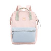 Mochila escolar o de viaje porta Laptop H1881-7 Rosado y Azul
