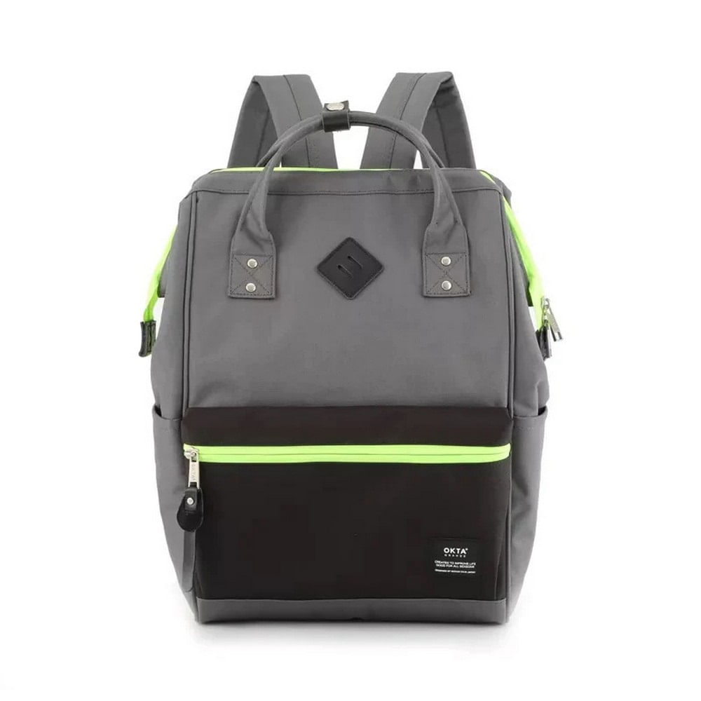 Mochila escolar o de viaje porta Laptop H9003-1 Gris Oscuro