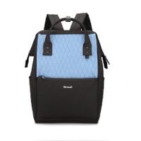 Mochila escolar o de viaje porta Laptop H0711-4 Azul y Negro