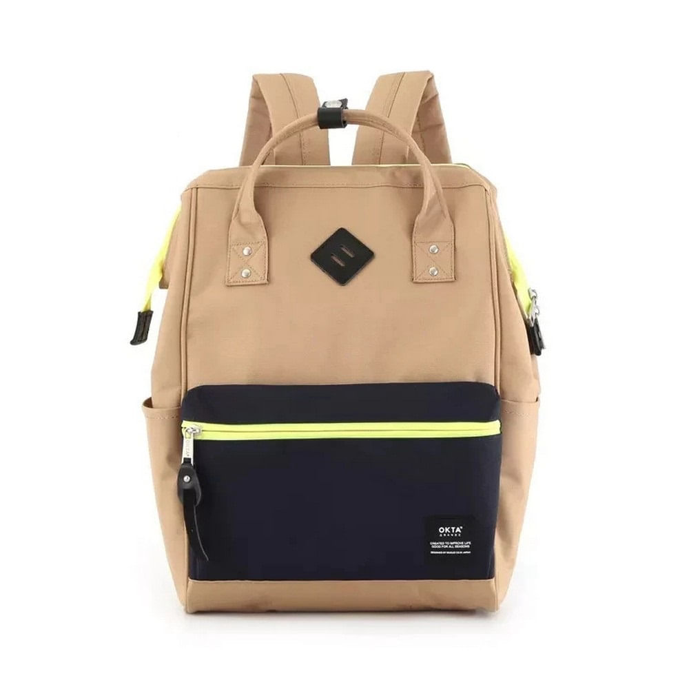 Mochila escolar o de viaje porta Laptop H9003-2 Caqui