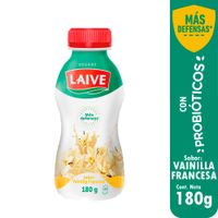 Yogurt Probiótico LAIVE Sabor a Vainilla Botella 180g