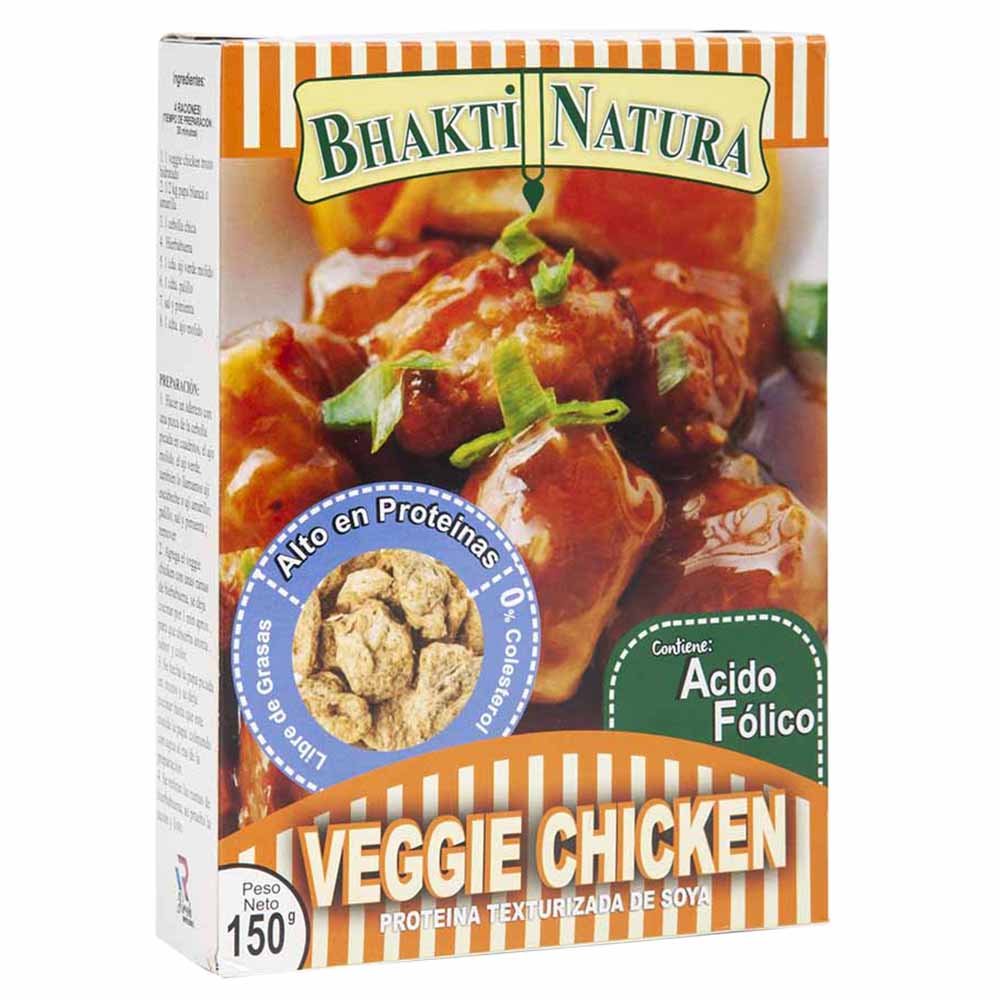 Proteína de Soya BHAKTI NATURA Pollo Vegetariano Caja 150g