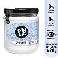 Yogurt Griego DANLAC Cultivos Probióticos Frasco 420g