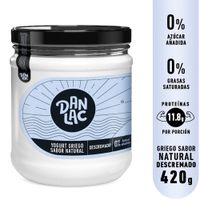 Yogurt Griego Descremado DANLAC Vaso 420g