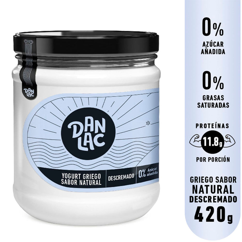 Yogurt Griego Descremado DANLAC Vaso 420g