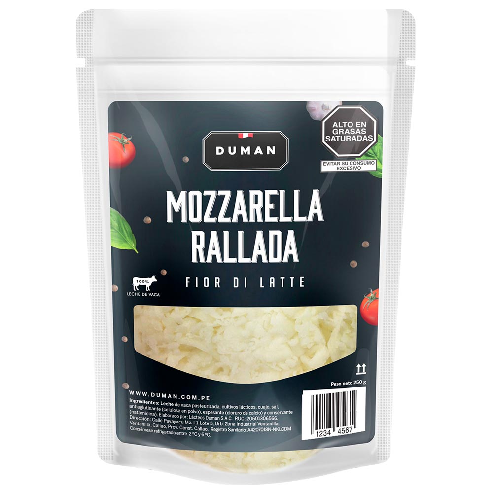 Queso Mozzarella DUMAN Bolsa 250g