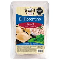 Raviol de Pollo y Espinaca EL FIORENTINO Bandeja 500g