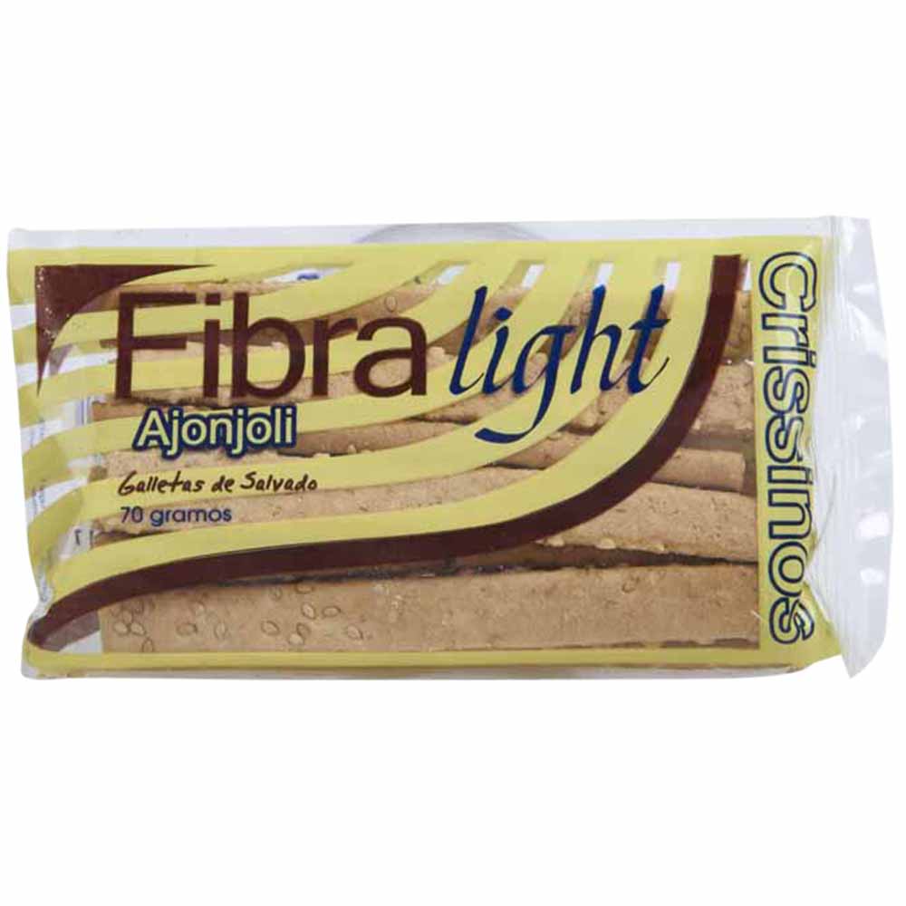 Crissinos FIBRA LIGHT con Ajonjolí Paquete 70g