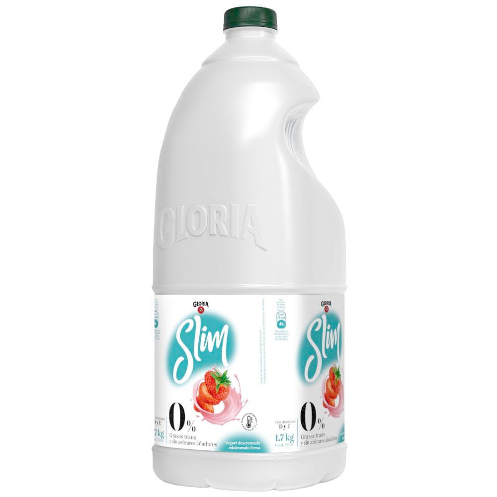 Yogurt Slim GLORIA Sabor a Fresa Galonera 1.7Kg