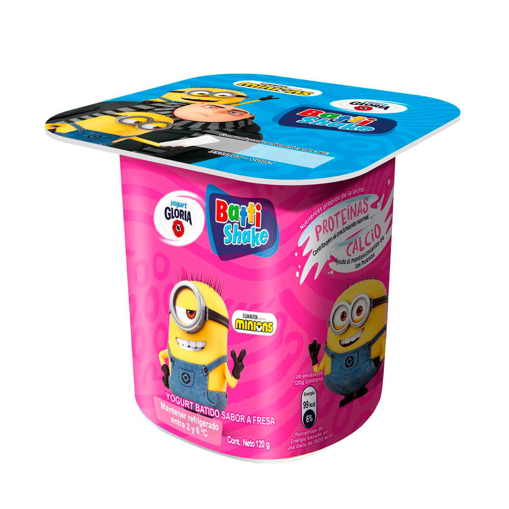 Yogurt GLORIA Batti Shake Fresa Vaso 120g