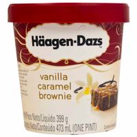 Helado de Vainilla Caramelo y Brownie HÄAGEN-DAZS Pote 473ml